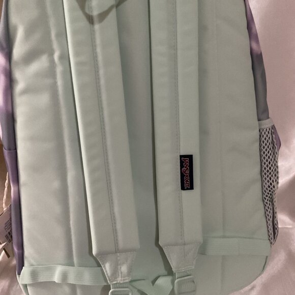 Jansport Purple & Mint Swirl Backpack With 15" Laptop Sleeve - Picture 6 of 7